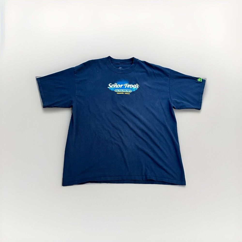 Senor Frogs T Shirt Men's 2XL Cabo San Lucas Short Sleeve Bar Restaurant Mexico
